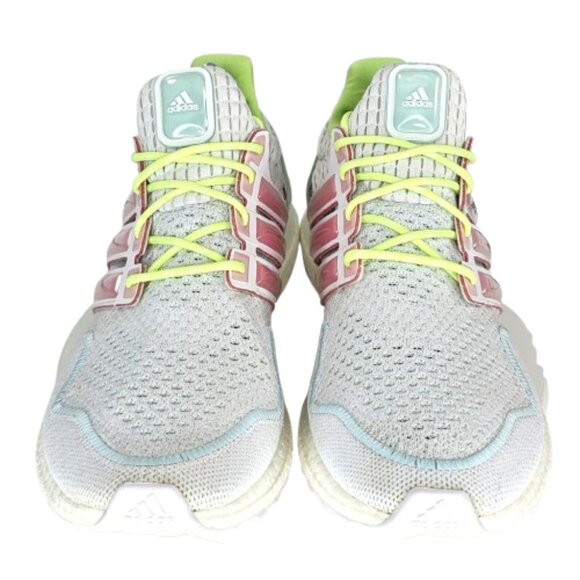 Adidas Ultra Boost 1.0 Cloud Womens Size 11 White Bliss Pink Lucid Lemon Shoes - Picture 2 of 12